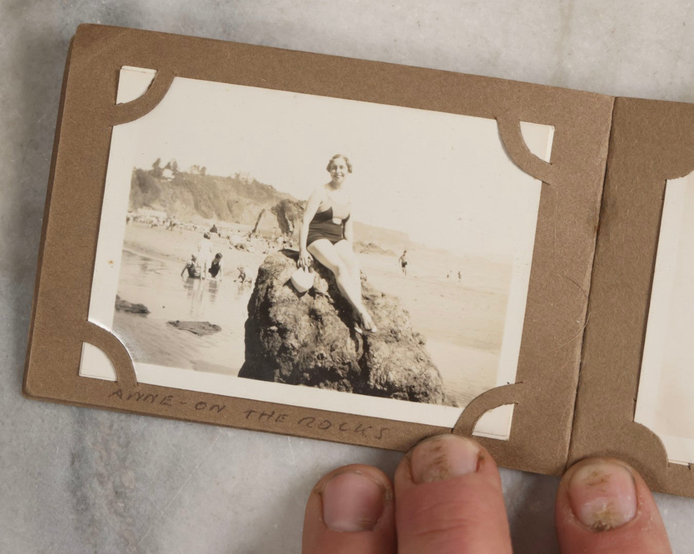 Lot 142 - Pair Of Antique Miniature Snapshot Photo Albums Including Oregon Scenes And Beach & Boating Views