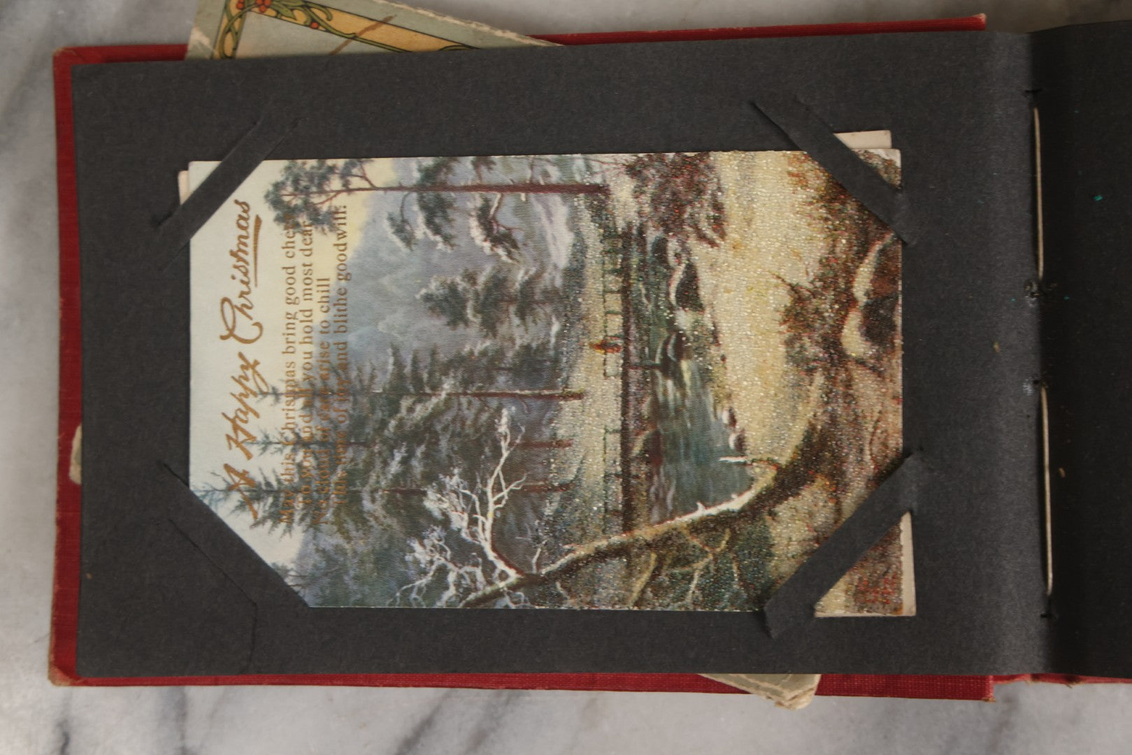 Lot 143 - Antique Postcard Album Containing 50 Postcards Including Numerous Real Photo Postcards R.P.P.C.S With World War One Soldiers, Sailor, Other Portraits, And U.S. Army Souvenir Postcard Folder