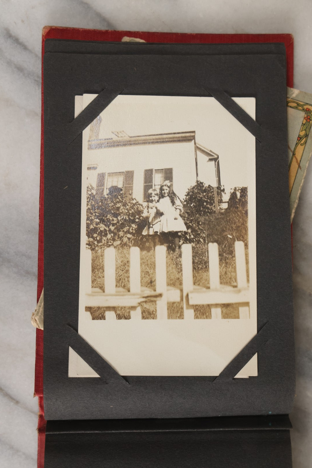 Lot 143 - Antique Postcard Album Containing 50 Postcards Including Numerous Real Photo Postcards R.P.P.C.S With World War One Soldiers, Sailor, Other Portraits, And U.S. Army Souvenir Postcard Folder