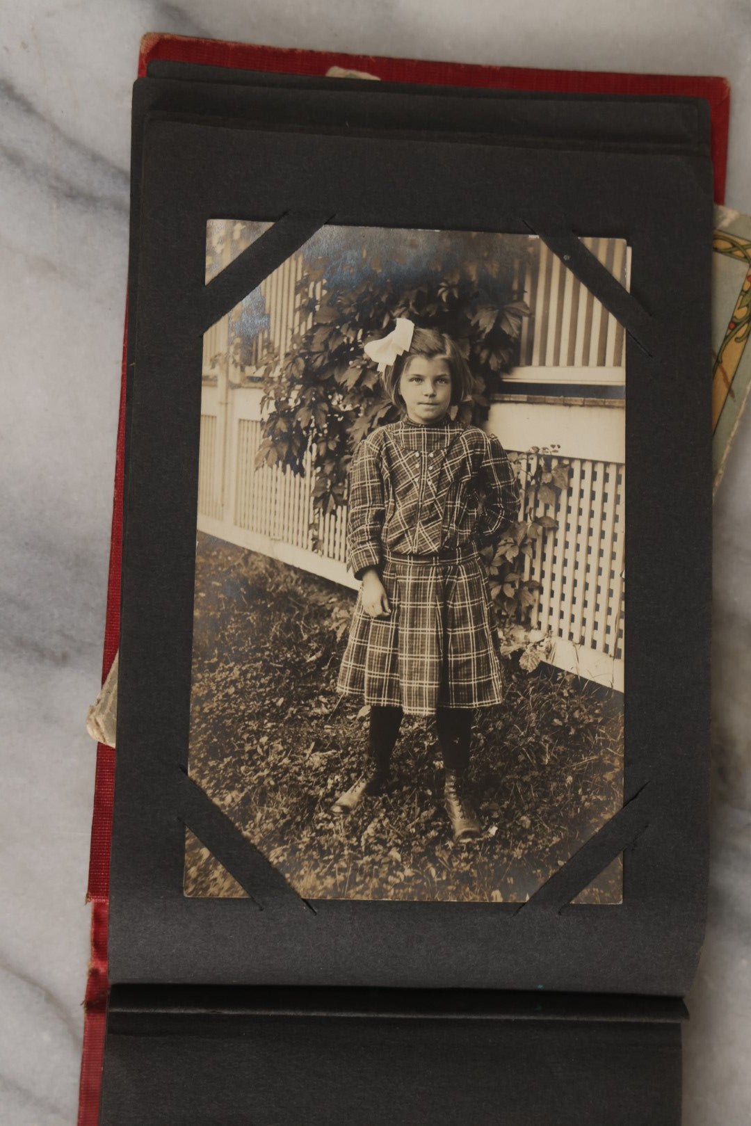 Lot 143 - Antique Postcard Album Containing 50 Postcards Including Numerous Real Photo Postcards R.P.P.C.S With World War One Soldiers, Sailor, Other Portraits, And U.S. Army Souvenir Postcard Folder