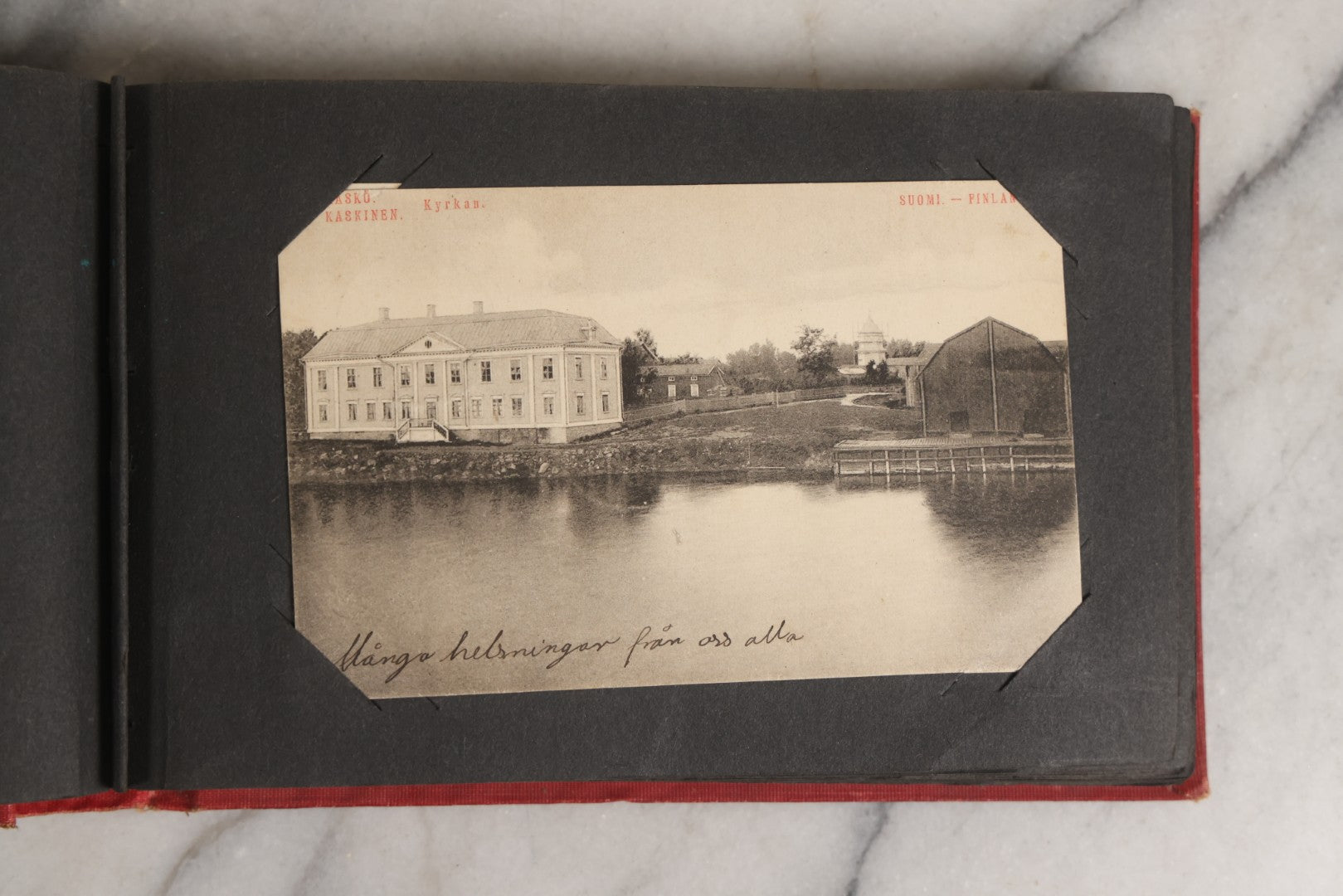 Lot 143 - Antique Postcard Album Containing 50 Postcards Including Numerous Real Photo Postcards R.P.P.C.S With World War One Soldiers, Sailor, Other Portraits, And U.S. Army Souvenir Postcard Folder