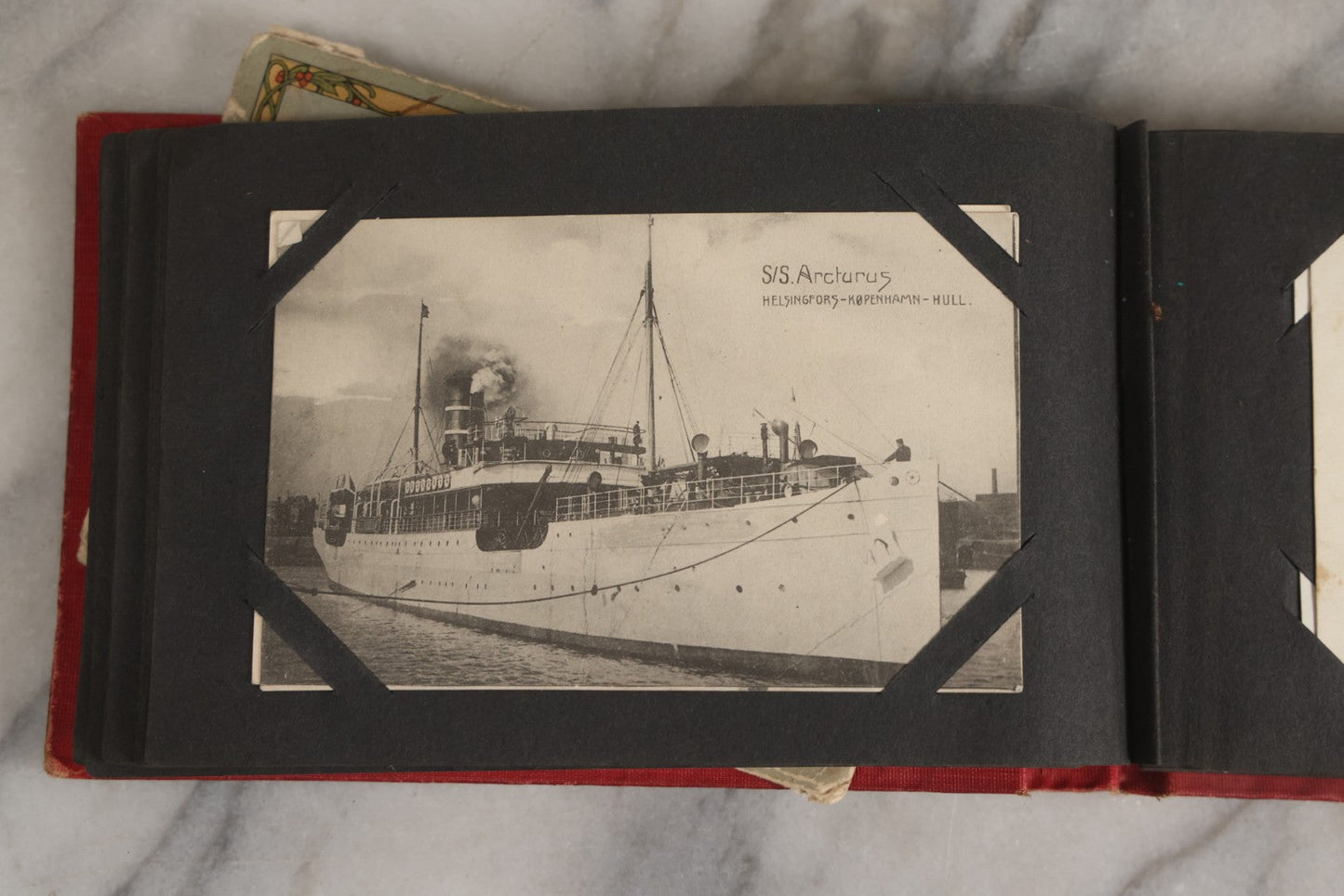 Lot 143 - Antique Postcard Album Containing 50 Postcards Including Numerous Real Photo Postcards R.P.P.C.S With World War One Soldiers, Sailor, Other Portraits, And U.S. Army Souvenir Postcard Folder