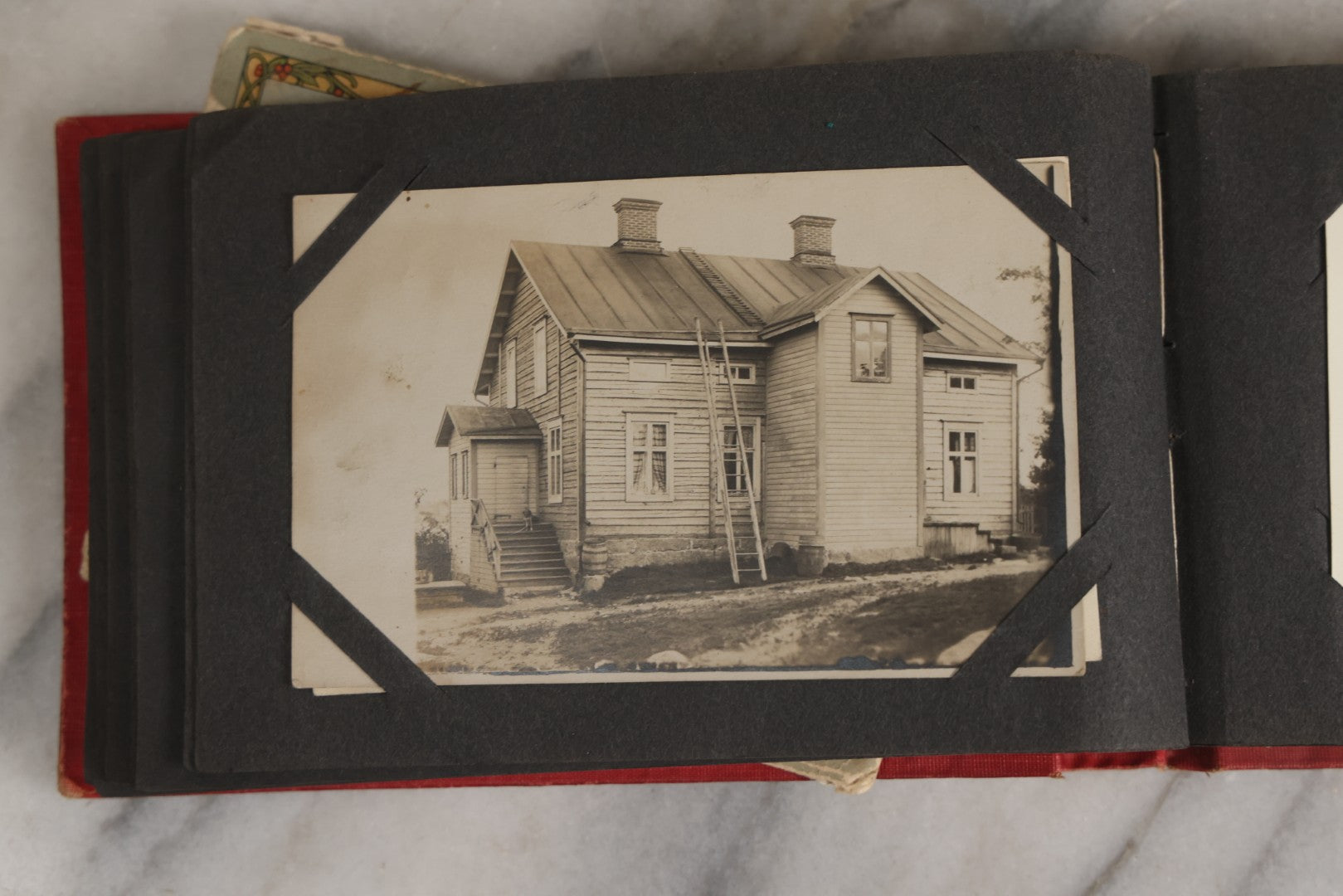 Lot 143 - Antique Postcard Album Containing 50 Postcards Including Numerous Real Photo Postcards R.P.P.C.S With World War One Soldiers, Sailor, Other Portraits, And U.S. Army Souvenir Postcard Folder