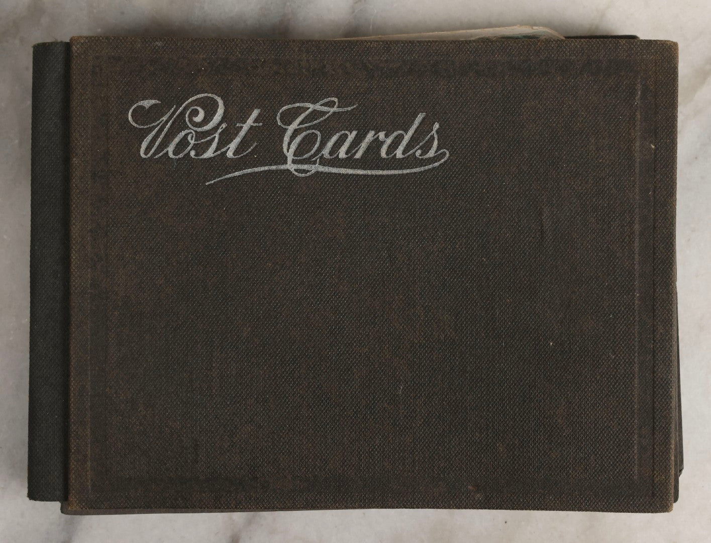Lot 144 - Antique Postcard Album Containing 33 Postcards Including Christmas, Valentine's, & Easter Cards And Massachusetts Views Such As Charlestown Bridge, Haunted Mill In West Peabody, Deer Island Light, Narbonne House, And Malden Fire House No. 1
