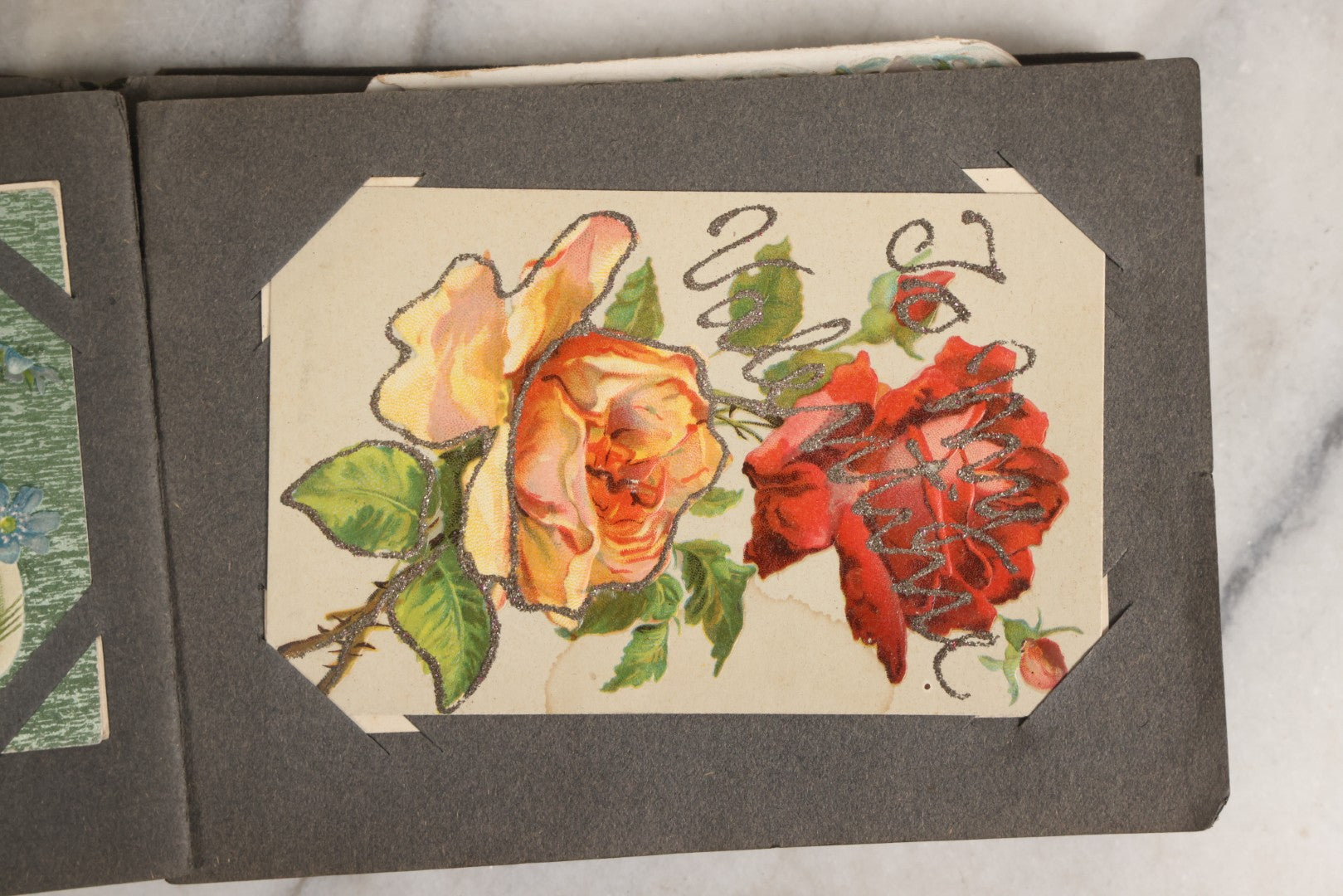 Lot 144 - Antique Postcard Album Containing 33 Postcards Including Christmas, Valentine's, & Easter Cards And Massachusetts Views Such As Charlestown Bridge, Haunted Mill In West Peabody, Deer Island Light, Narbonne House, And Malden Fire House No. 1