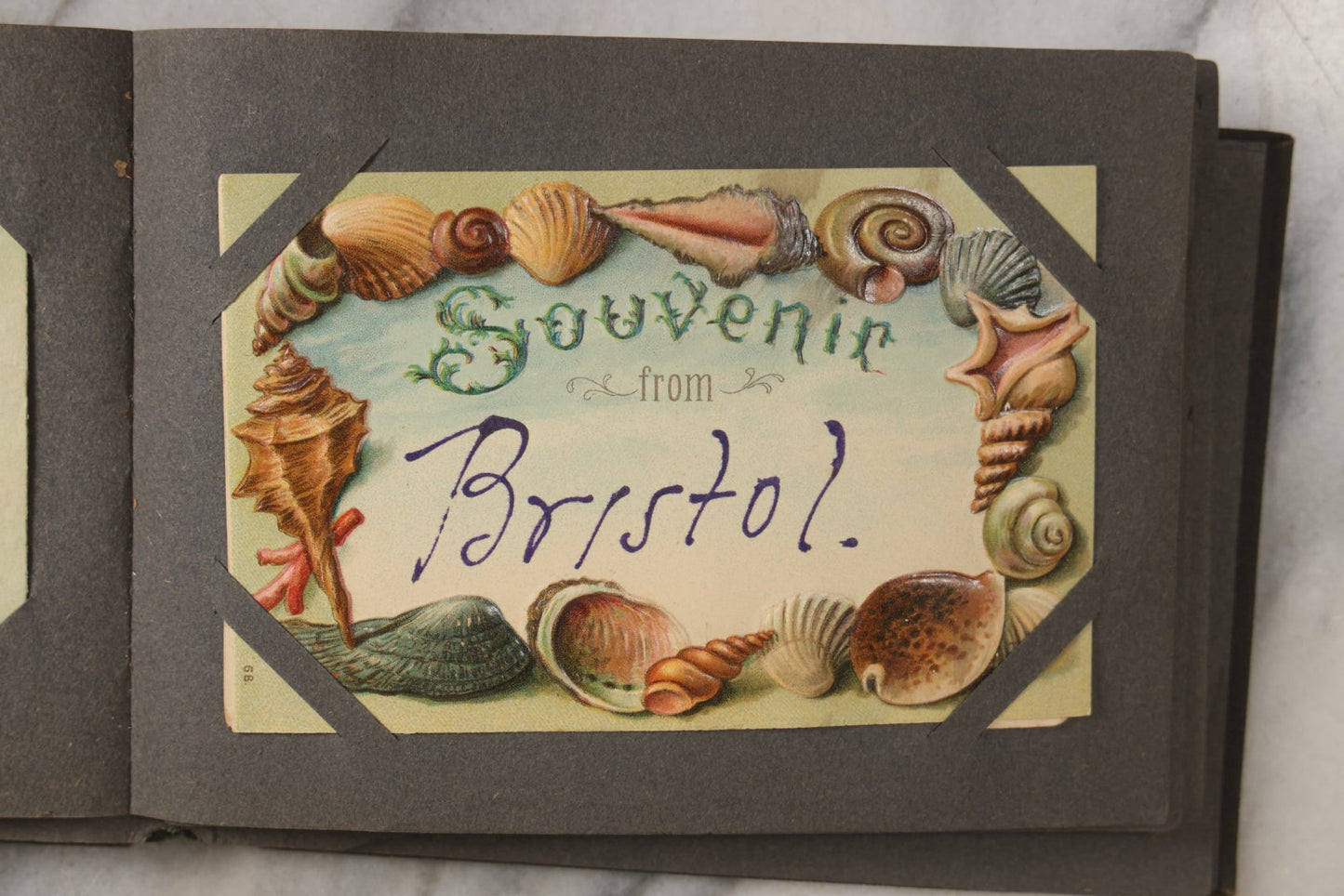 Lot 144 - Antique Postcard Album Containing 33 Postcards Including Christmas, Valentine's, & Easter Cards And Massachusetts Views Such As Charlestown Bridge, Haunted Mill In West Peabody, Deer Island Light, Narbonne House, And Malden Fire House No. 1