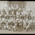 Lot 147 - Vintage Glass Plate Photographic Negative Of Mhs Football Team Portrait With Players In Numbered Uniforms Posed In Rows
