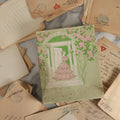 Lot 153 - Antique Cache Of 1919 Post–World War One Letters From Private Karl A. Bright In France To His Mother In Franklin, Massachusetts, With Ephemera In Green And Pink Stationery Box