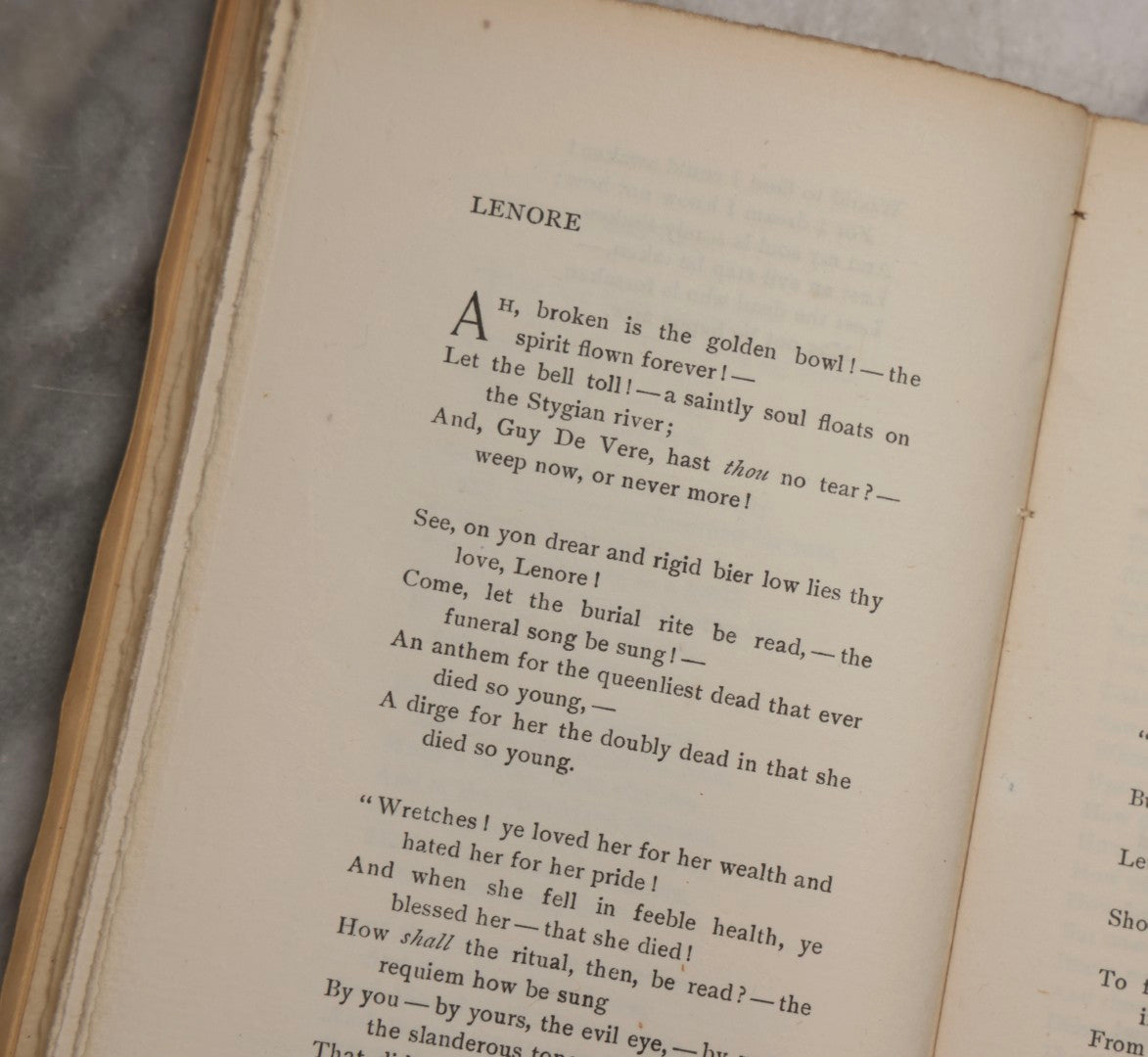 Lot 155 - "The Poems Of Edgar Allan Poe" Antique Limited First Edition Poetry Book By Edgar Allan Poe, Essay By Andrew Lang, Published By Thomas B. Mosher, Portland, Maine, 1901