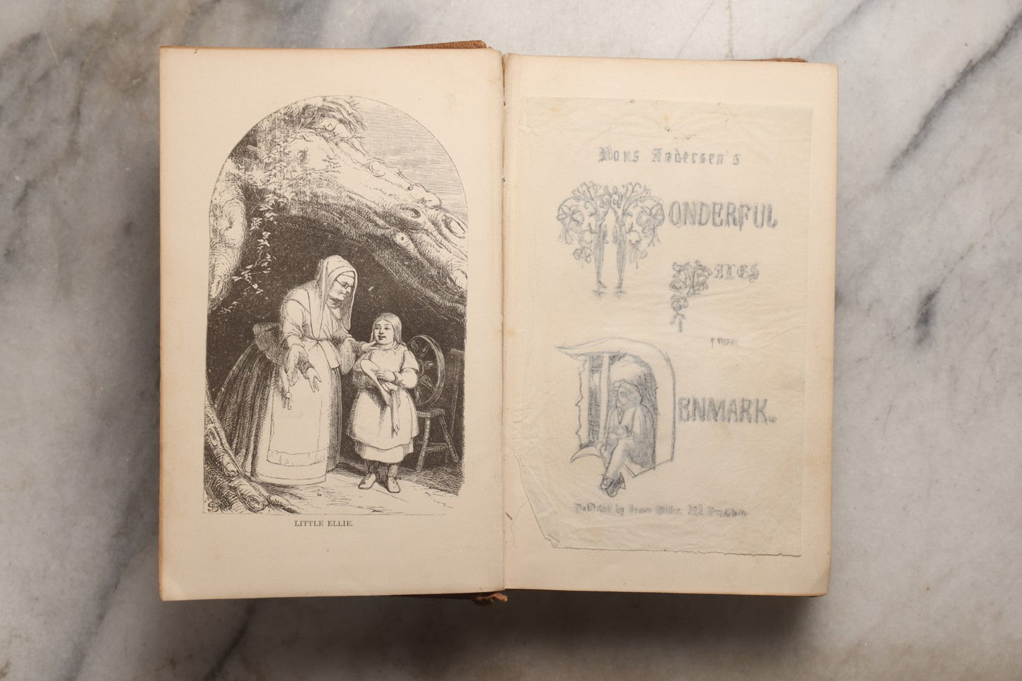 Lot 156 - "Wonderful Tales From Denmark" Antique Illustrated Children's Book By Hans Andersen, Illustrated, Published By James Miller, Broadway, 1864