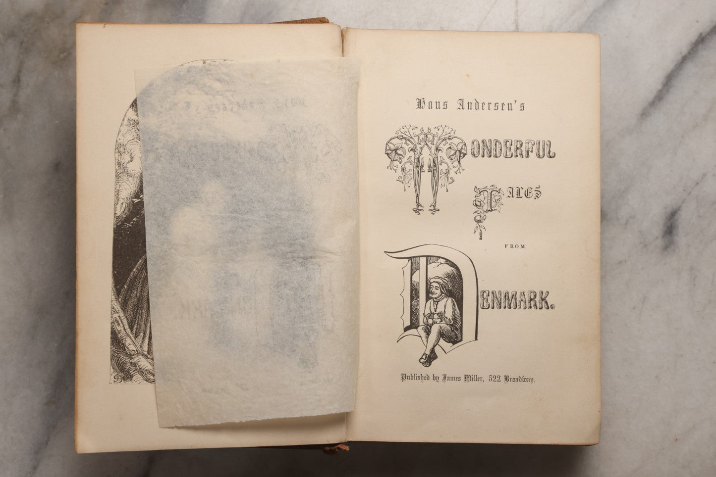 Lot 156 - "Wonderful Tales From Denmark" Antique Illustrated Children's Book By Hans Andersen, Illustrated, Published By James Miller, Broadway, 1864