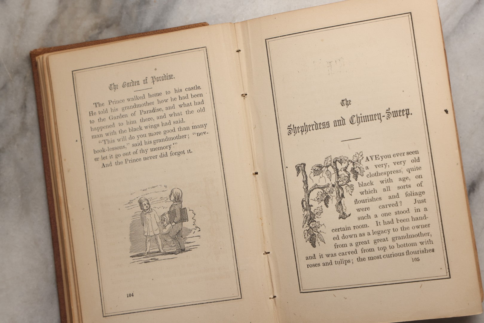Lot 156 - "Wonderful Tales From Denmark" Antique Illustrated Children's Book By Hans Andersen, Illustrated, Published By James Miller, Broadway, 1864