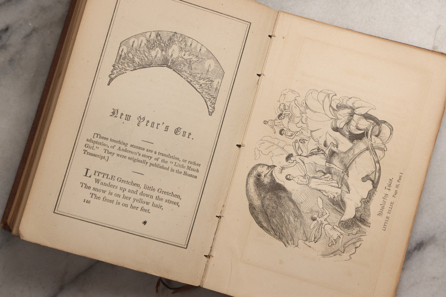 Lot 156 - "Wonderful Tales From Denmark" Antique Illustrated Children's Book By Hans Andersen, Illustrated, Published By James Miller, Broadway, 1864