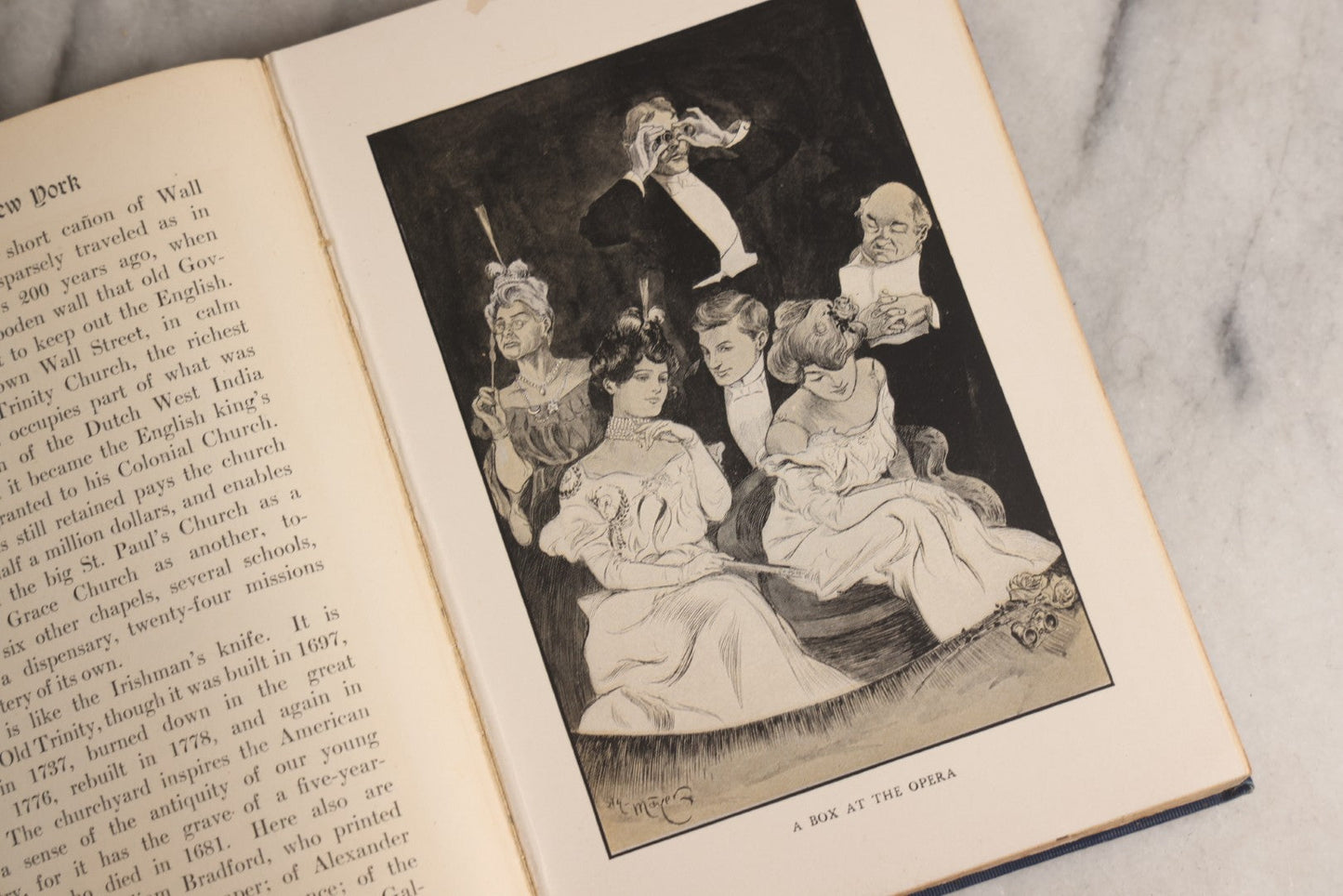Lot 157 - "The Real New York" Antique Illustrated Cultural Commentary Book By Rupert Hughes, Drawings By Hy. Mayer, Published By The Smart Set Publishing Company, New York, New York, 1904