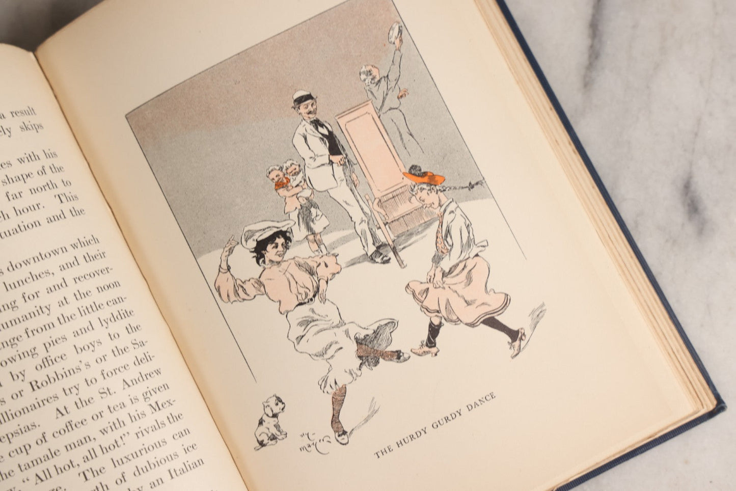 Lot 157 - "The Real New York" Antique Illustrated Cultural Commentary Book By Rupert Hughes, Drawings By Hy. Mayer, Published By The Smart Set Publishing Company, New York, New York, 1904
