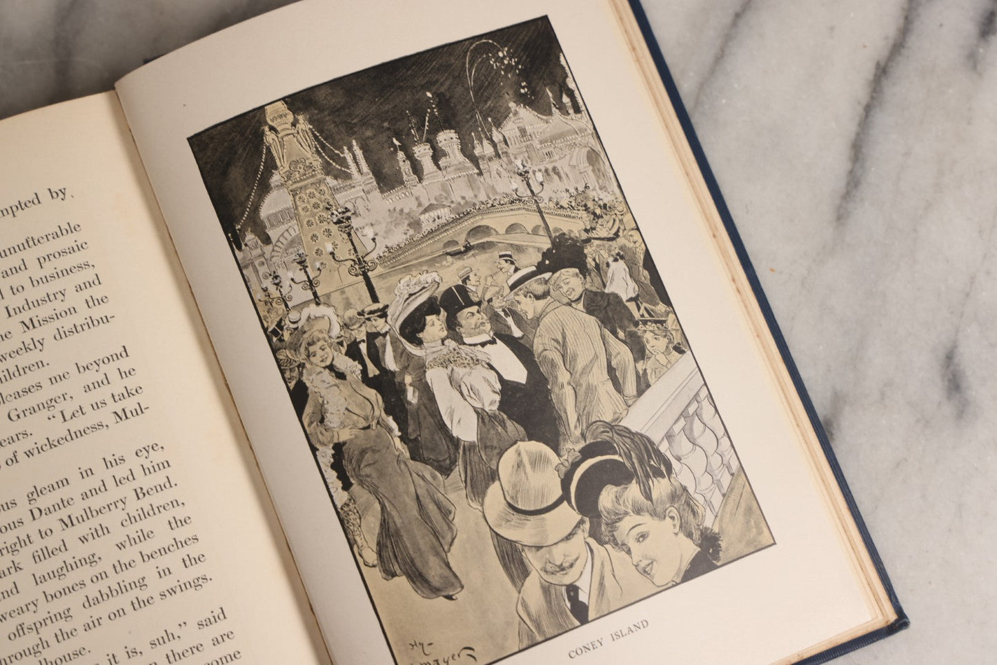 Lot 157 - "The Real New York" Antique Illustrated Cultural Commentary Book By Rupert Hughes, Drawings By Hy. Mayer, Published By The Smart Set Publishing Company, New York, New York, 1904