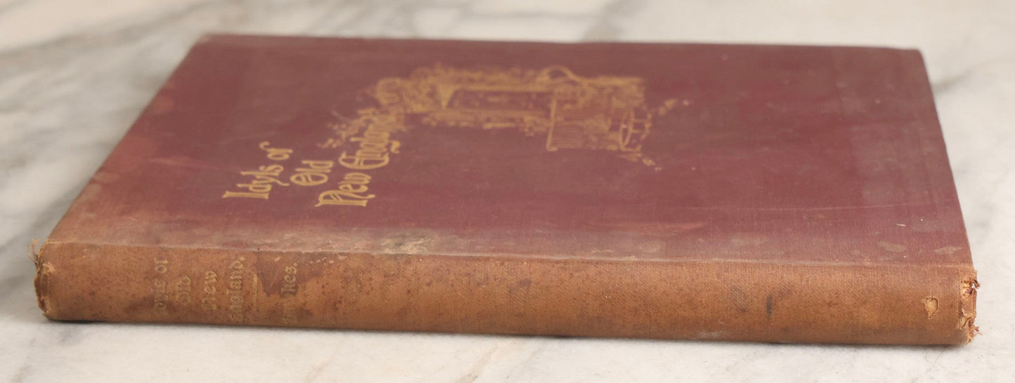 Lot 158 - "Idyls Of Old New England" Antique Poetry Book By Clarence Hawkes, Illustrated By R. Lionel De Lisser And Bessie W. Bell, Published By Picturesque Publishing Co., Northampton, Massachusetts, 1897
