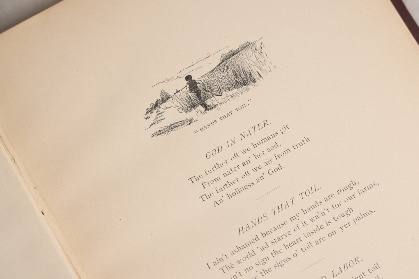 Lot 158 - "Idyls Of Old New England" Antique Poetry Book By Clarence Hawkes, Illustrated By R. Lionel De Lisser And Bessie W. Bell, Published By Picturesque Publishing Co., Northampton, Massachusetts, 1897