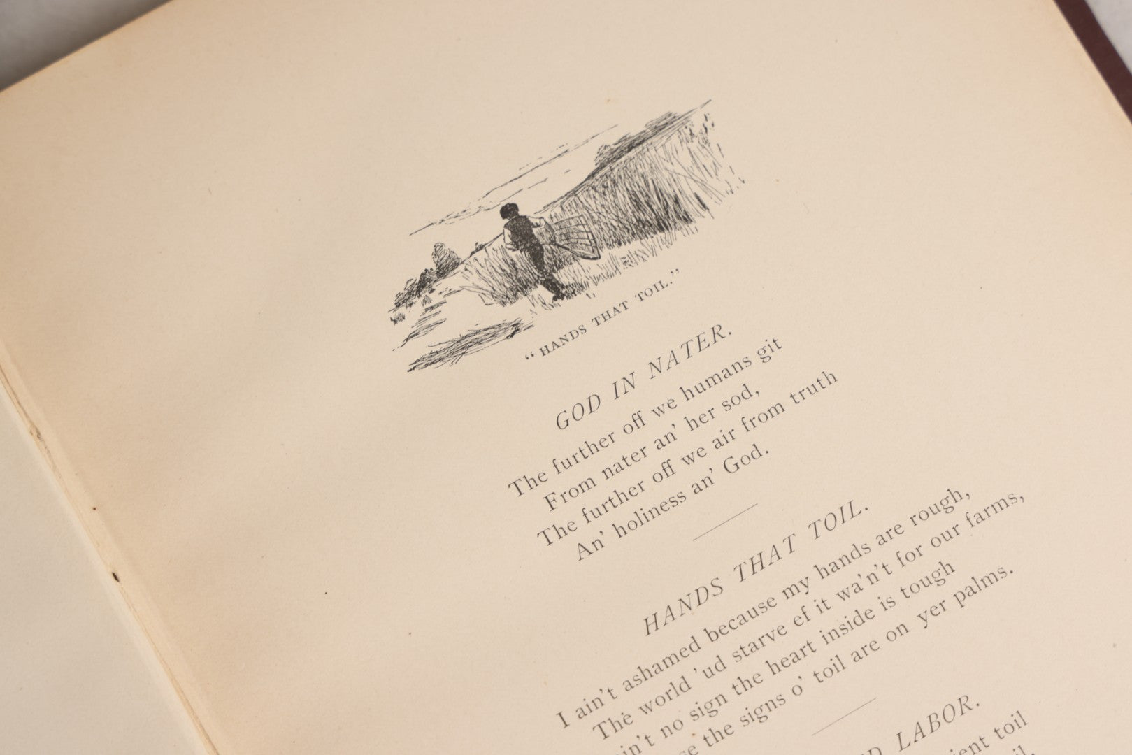 Lot 158 - "Idyls Of Old New England" Antique Poetry Book By Clarence Hawkes, Illustrated By R. Lionel De Lisser And Bessie W. Bell, Published By Picturesque Publishing Co., Northampton, Massachusetts, 1897
