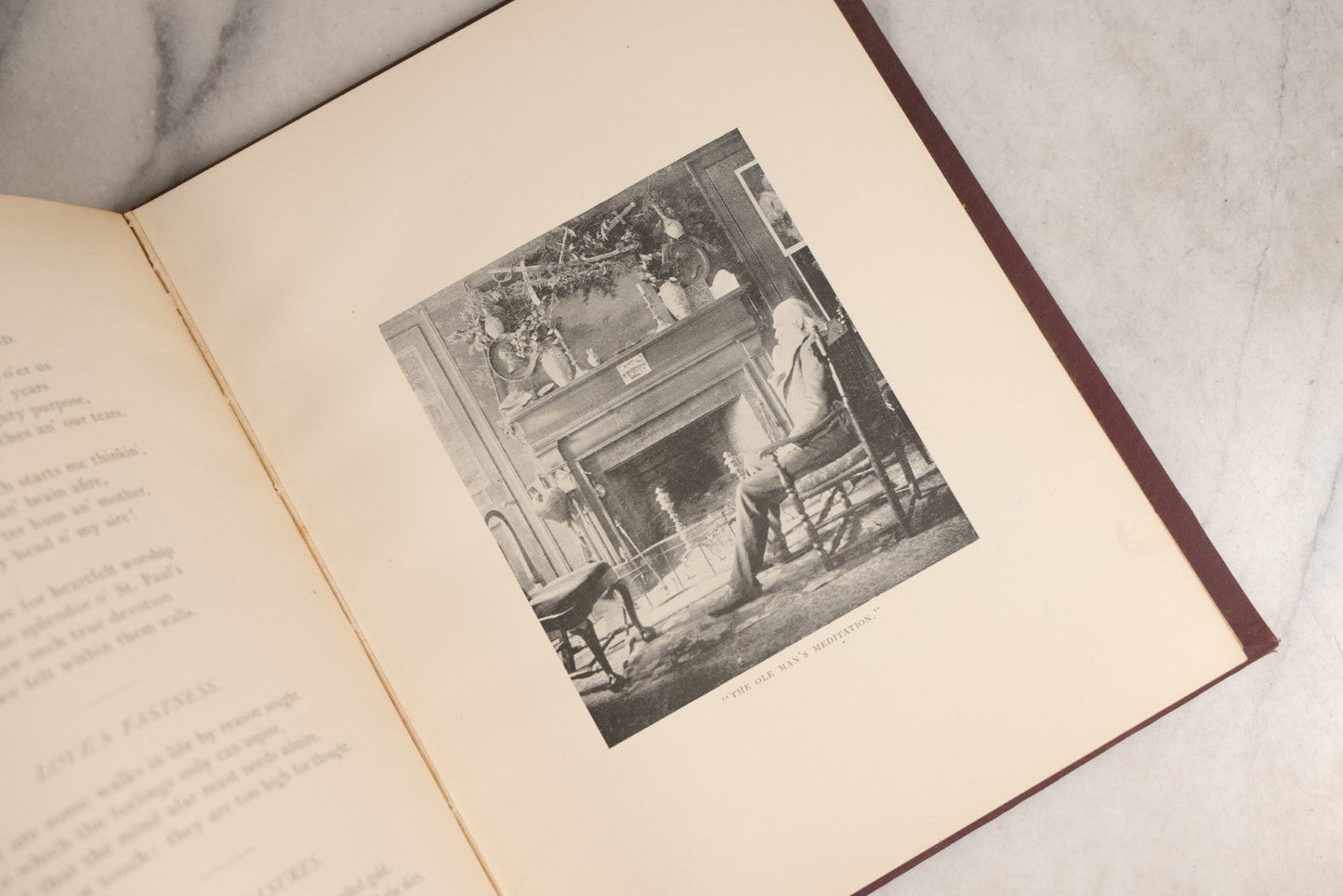 Lot 158 - "Idyls Of Old New England" Antique Poetry Book By Clarence Hawkes, Illustrated By R. Lionel De Lisser And Bessie W. Bell, Published By Picturesque Publishing Co., Northampton, Massachusetts, 1897