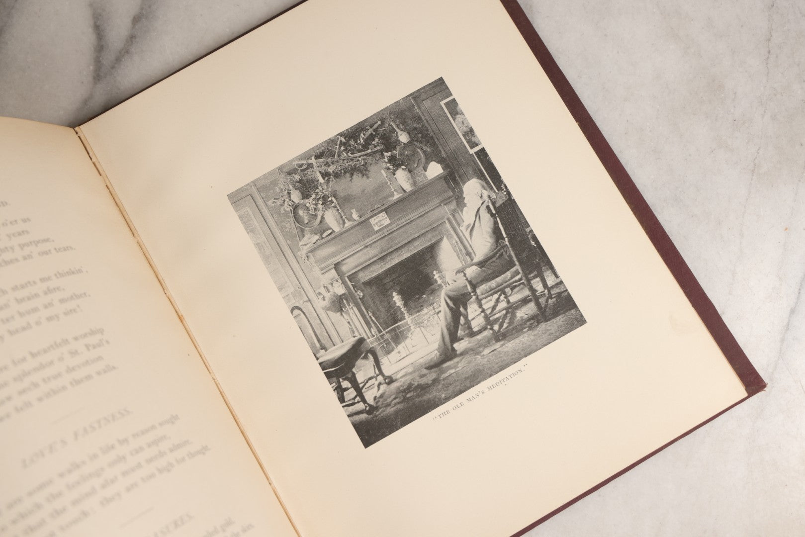 Lot 158 - "Idyls Of Old New England" Antique Poetry Book By Clarence Hawkes, Illustrated By R. Lionel De Lisser And Bessie W. Bell, Published By Picturesque Publishing Co., Northampton, Massachusetts, 1897