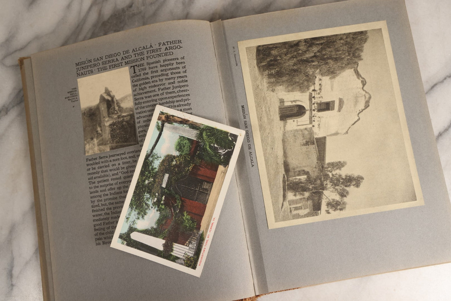 Lot 159 - "The Old Spanish Missions Of California" Antique Illustrated Exlib Architectural And Historical Book By Paul Elder, Tipped In Illustrations, Published By Paul Elder And Company, San Francisco, California, 1913