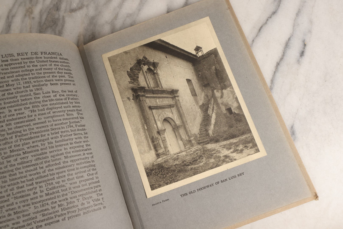 Lot 159 - "The Old Spanish Missions Of California" Antique Illustrated Exlib Architectural And Historical Book By Paul Elder, Tipped In Illustrations, Published By Paul Elder And Company, San Francisco, California, 1913