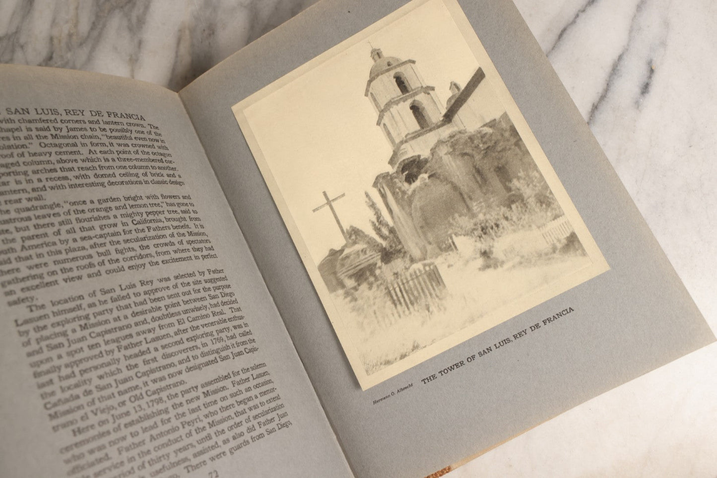 Lot 159 - "The Old Spanish Missions Of California" Antique Illustrated Exlib Architectural And Historical Book By Paul Elder, Tipped In Illustrations, Published By Paul Elder And Company, San Francisco, California, 1913