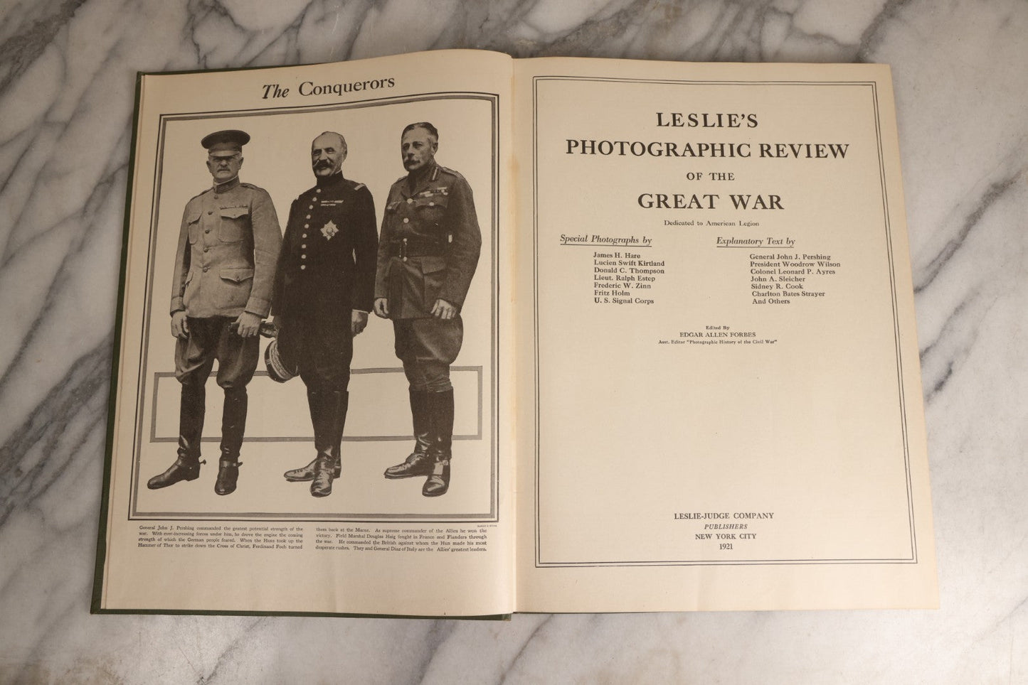 Lot 160 - "Around The World With A Camera" Antique Special War Edition Photographic Book, Edited By Edgar Forbes, Published By Leslie-Judge Company, New York City, 1921