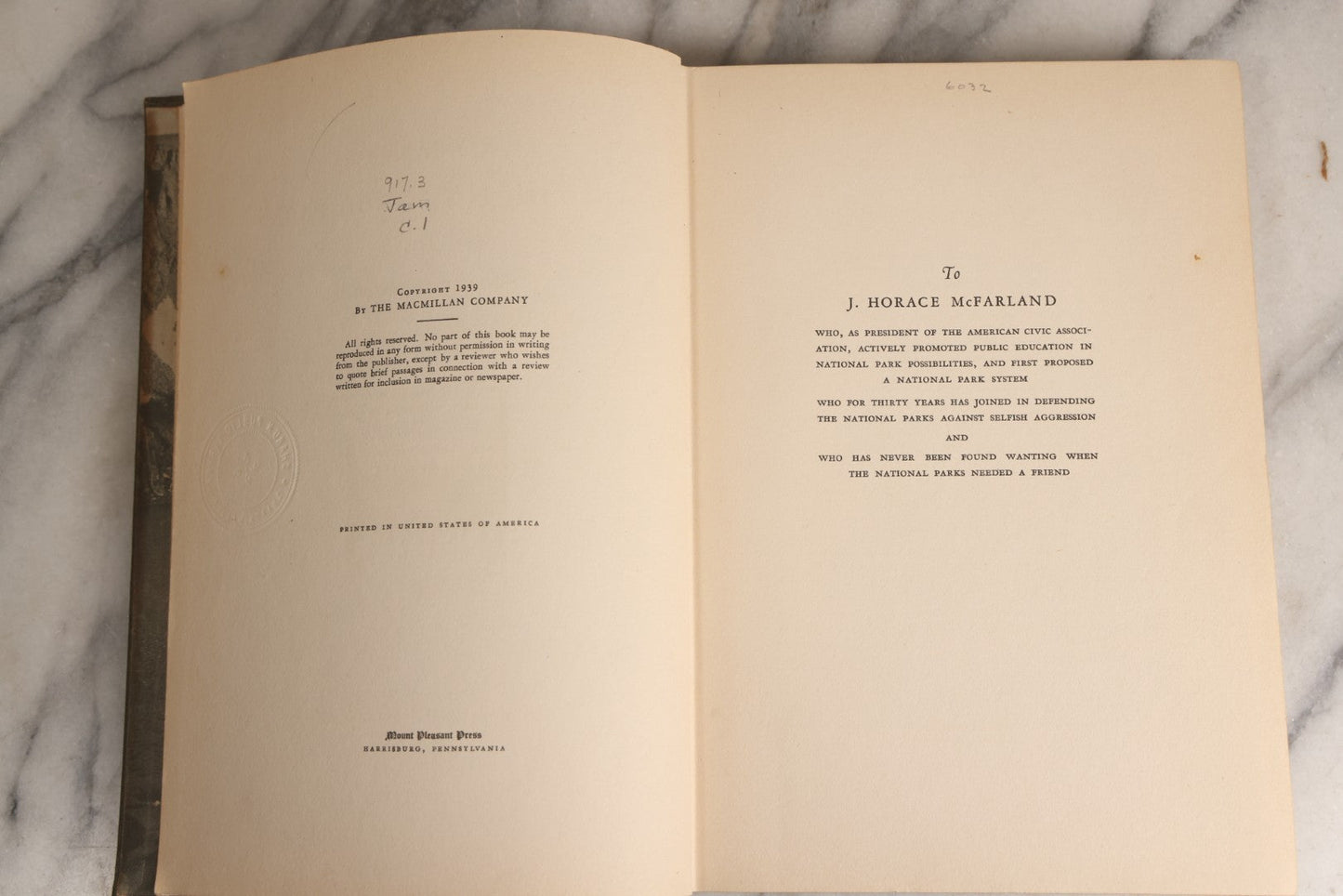Lot 161 - "Romance Of The National Parks" Vintage Illustrated Exlib American History Book By Harlean James, Published By The Macmillan Company, New York, 1939