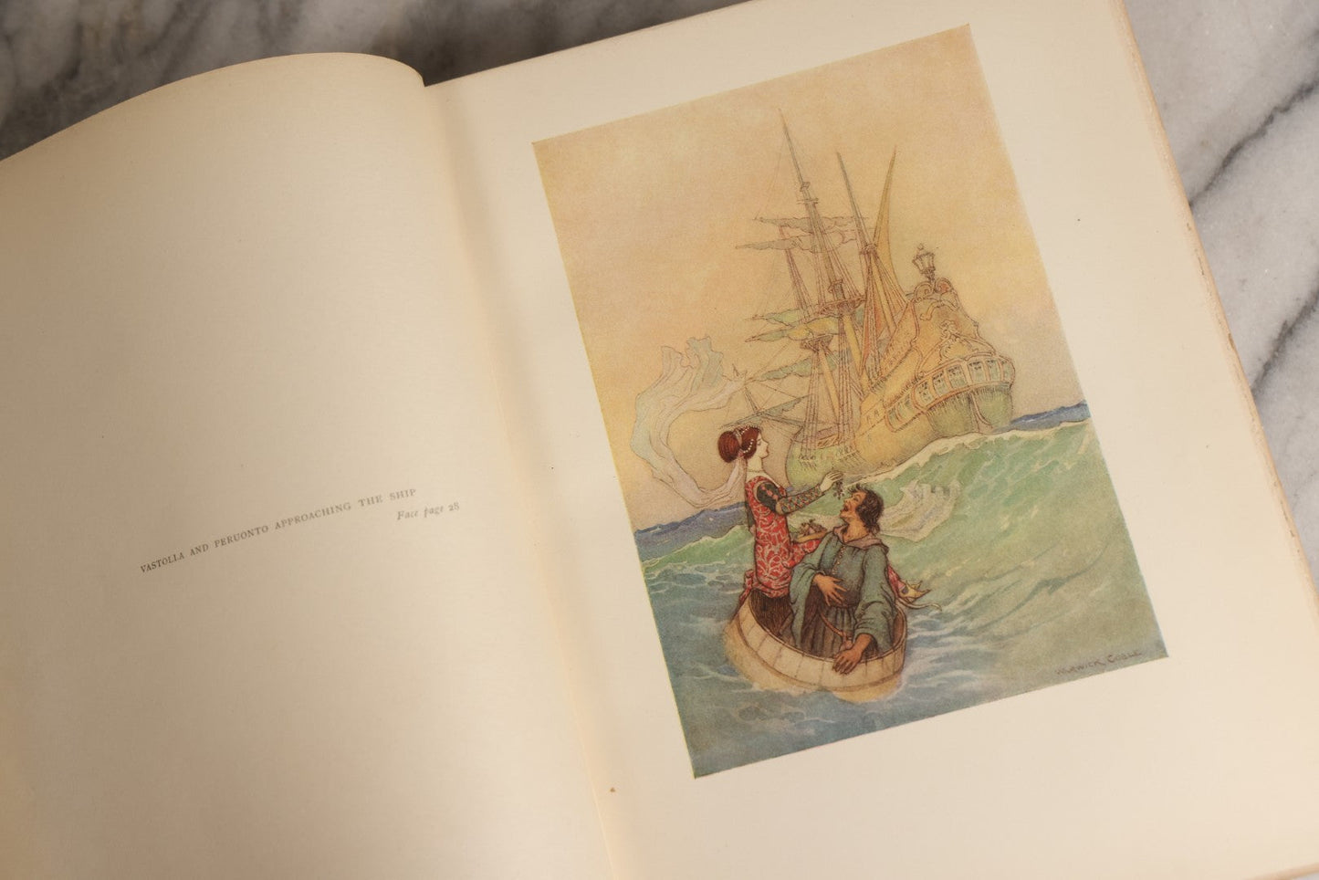 Lot 162 - "Stories From The Pentamerone" Antique Illustrated Book By Giambattista Basile, Selected And Edited By E. F. Strange, Illustrated By Warwick Goble, Published By Macmillan And Co., Limited, 1911