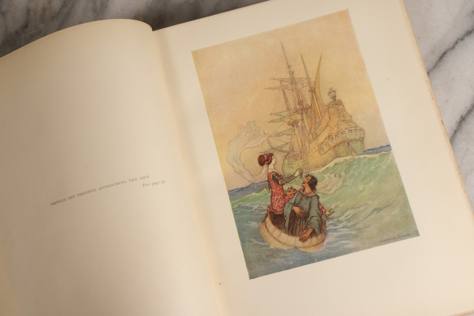Lot 162 - "Stories From The Pentamerone" Antique Illustrated Book By Giambattista Basile, Selected And Edited By E. F. Strange, Illustrated By Warwick Goble, Published By Macmillan And Co., Limited, 1911