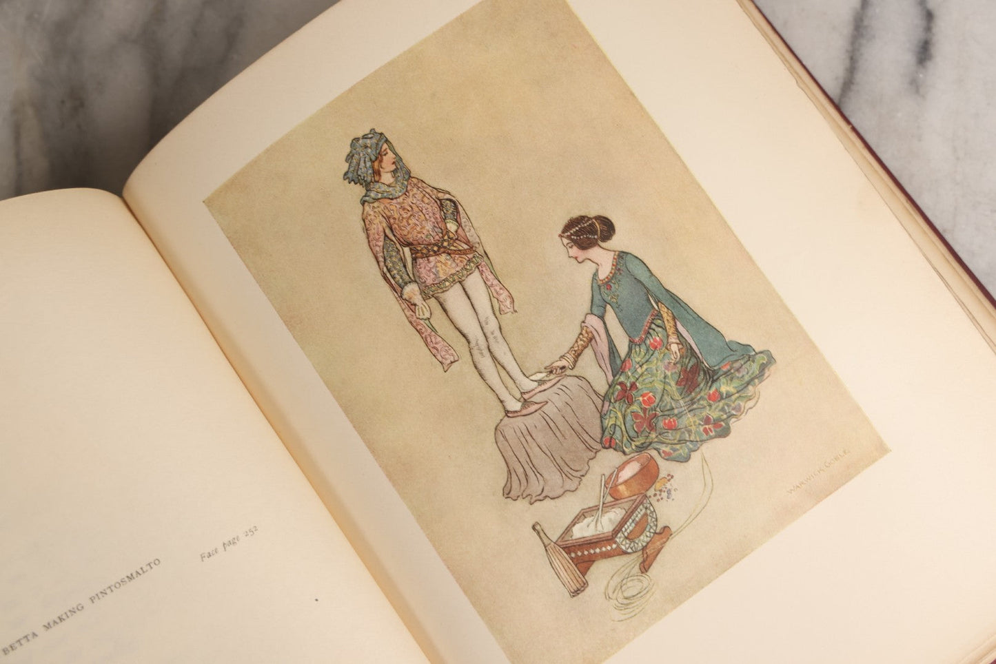 Lot 162 - "Stories From The Pentamerone" Antique Illustrated Book By Giambattista Basile, Selected And Edited By E. F. Strange, Illustrated By Warwick Goble, Published By Macmillan And Co., Limited, 1911
