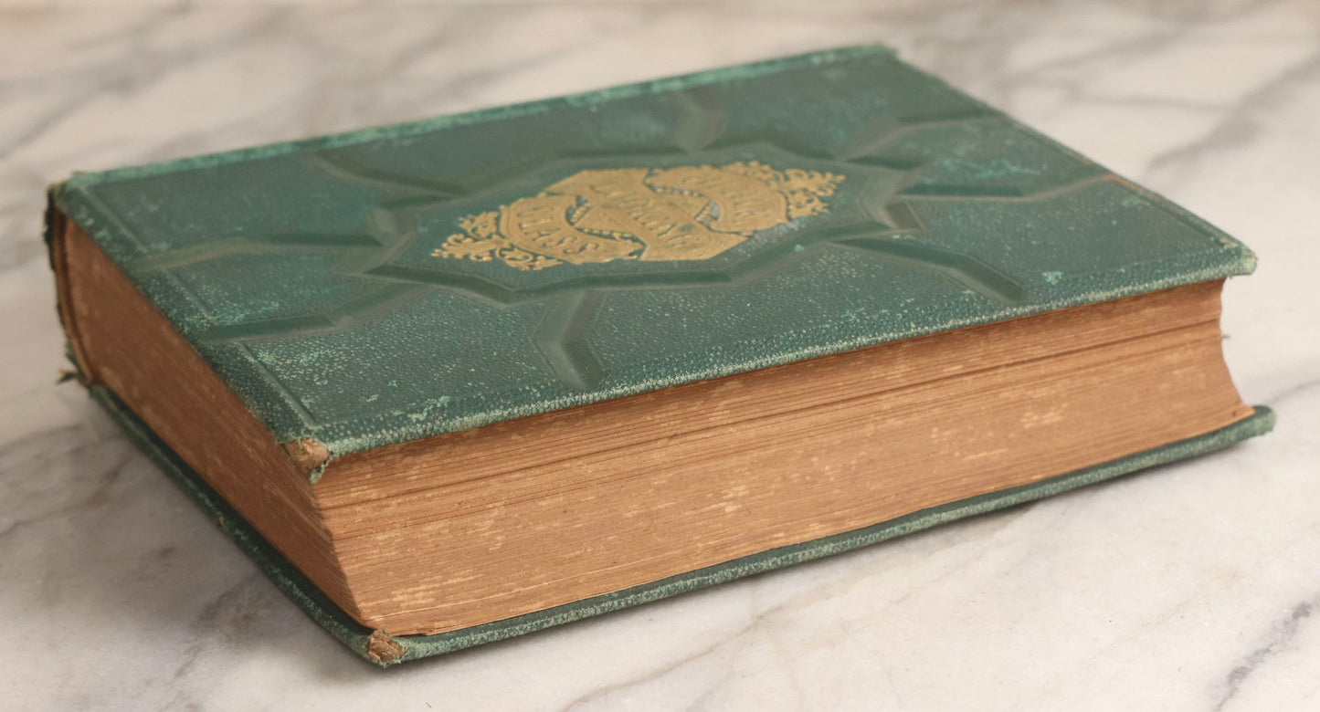 Lot 163 - "The Bible Looking Glass: Religious Emblems" Antique Illustrated Religious Emblem Book, Published By Bradley, Garretson & Co., Philadelphia, Circa 1875