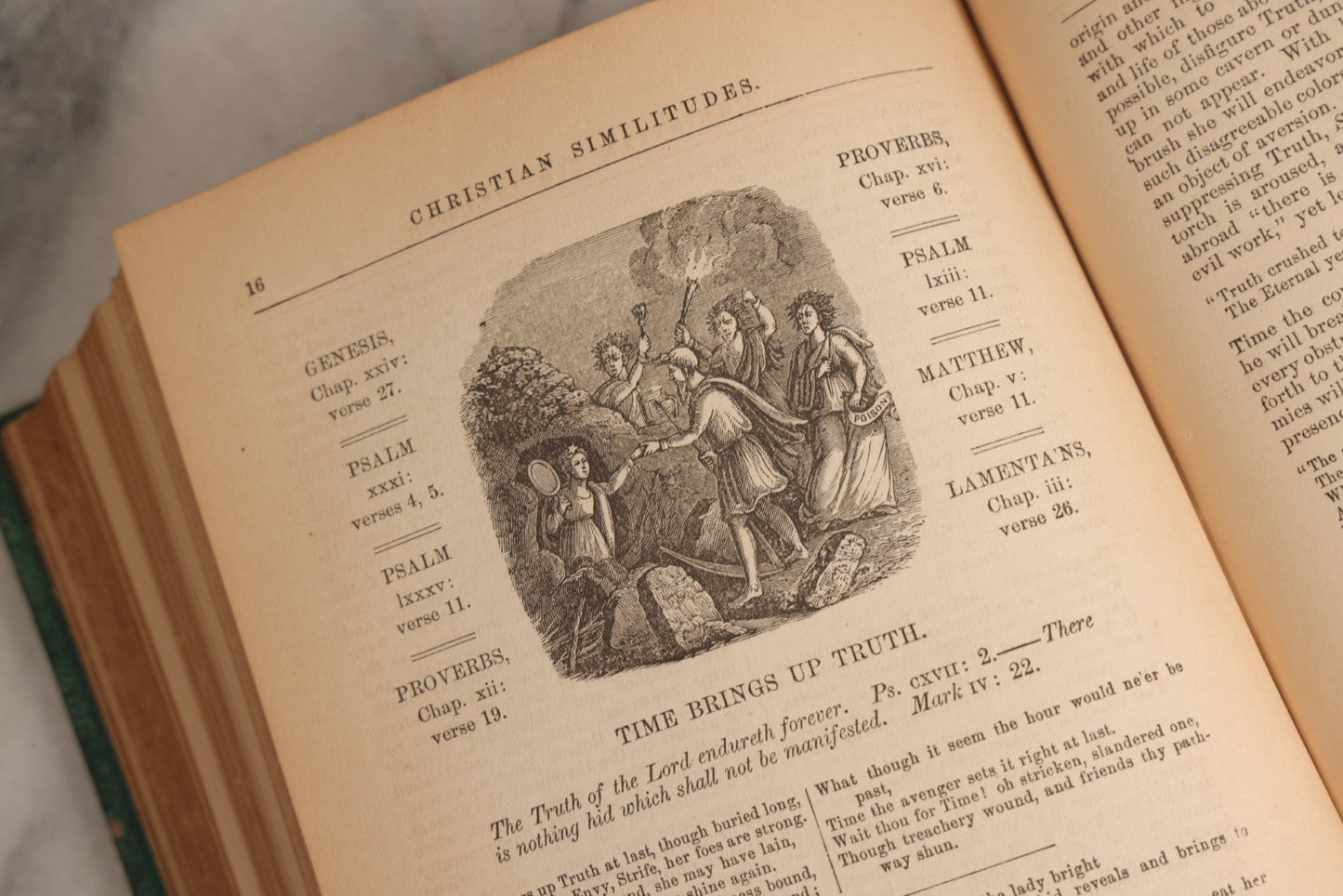 Lot 163 - "The Bible Looking Glass: Religious Emblems" Antique Illustrated Religious Emblem Book, Published By Bradley, Garretson & Co., Philadelphia, Circa 1875