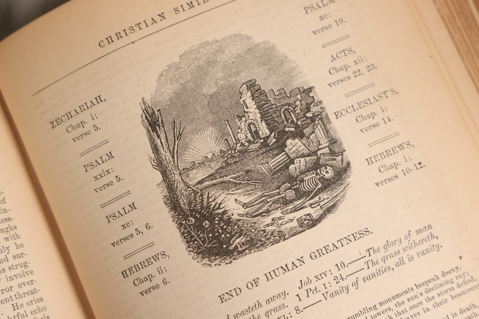 Lot 163 - "The Bible Looking Glass: Religious Emblems" Antique Illustrated Religious Emblem Book, Published By Bradley, Garretson & Co., Philadelphia, Circa 1875