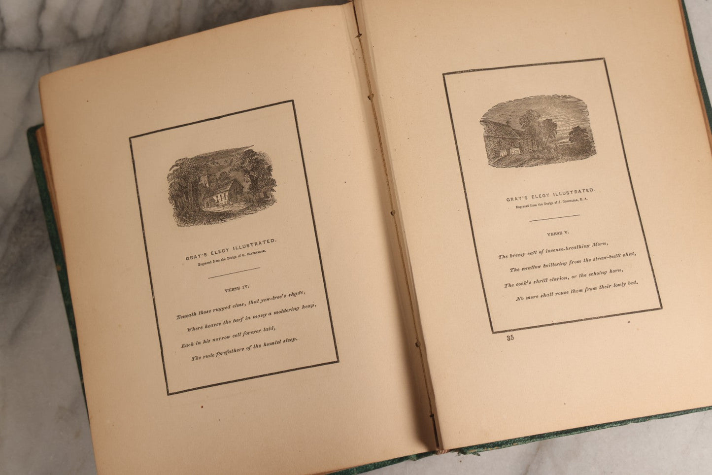 Lot 163 - "The Bible Looking Glass: Religious Emblems" Antique Illustrated Religious Emblem Book, Published By Bradley, Garretson & Co., Philadelphia, Circa 1875