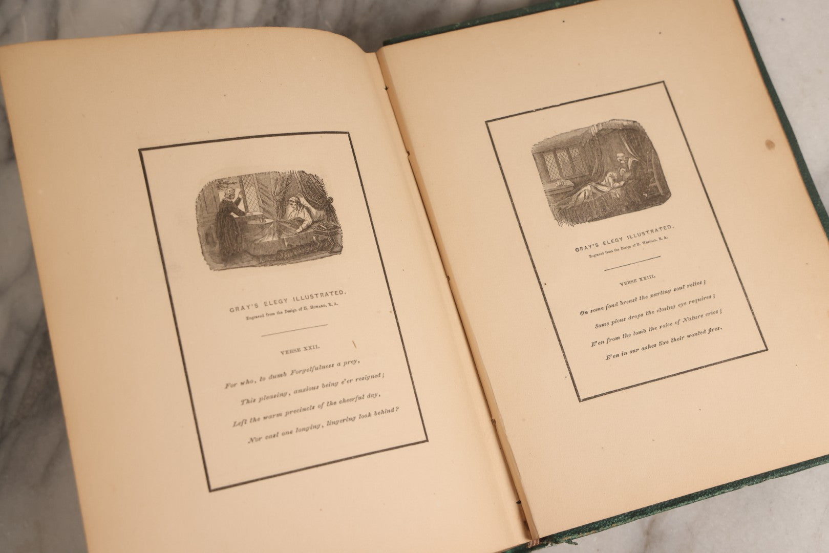 Lot 163 - "The Bible Looking Glass: Religious Emblems" Antique Illustrated Religious Emblem Book, Published By Bradley, Garretson & Co., Philadelphia, Circa 1875