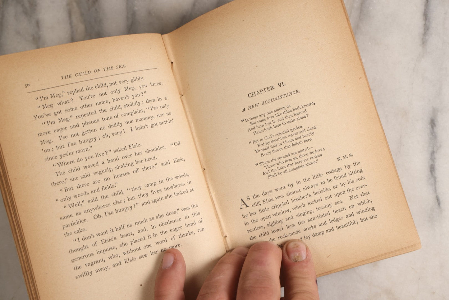 Lot 165 - "The Child Of The Sea" Antique Illustrated Religious Fiction Book By Kathleen M. Smith, Published By James H. Earle, Boston, Massachusetts, 1890