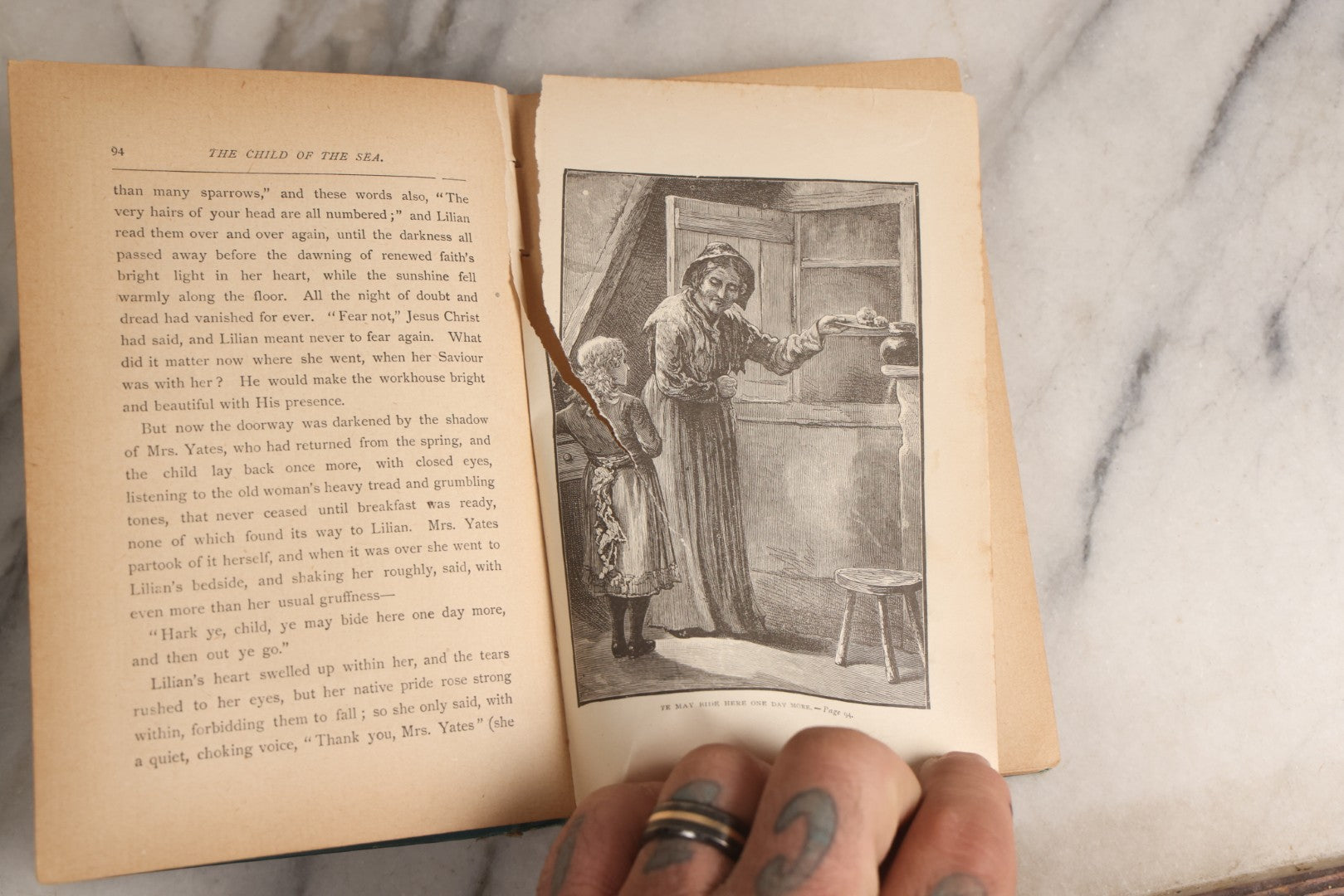 Lot 165 - "The Child Of The Sea" Antique Illustrated Religious Fiction Book By Kathleen M. Smith, Published By James H. Earle, Boston, Massachusetts, 1890