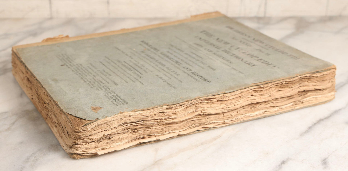 Lot 168 - "Dr. Rees's New Cyclopedia, The New Cyclopedia Or Universal Dictionary" Antique Reference Book, Volume XXXIV Part II, Siu To Sparaxis, Published 1816