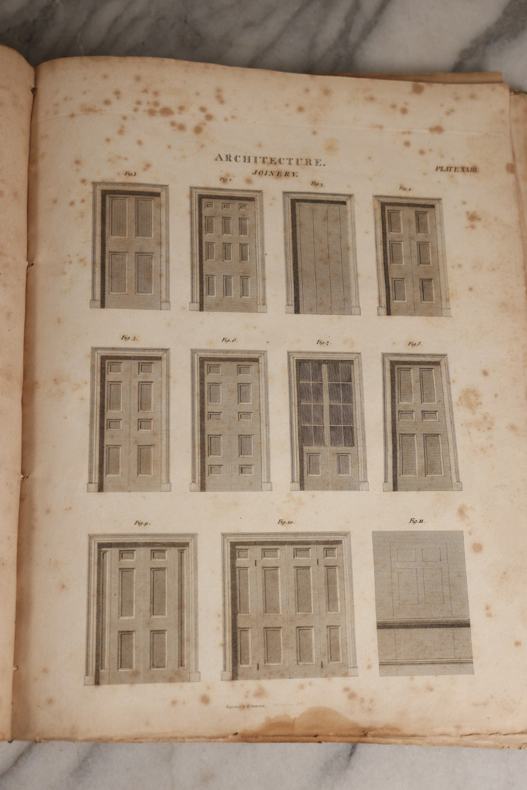 Lot 168 - "Dr. Rees's New Cyclopedia, The New Cyclopedia Or Universal Dictionary" Antique Reference Book, Volume XXXIV Part II, Siu To Sparaxis, Published 1816