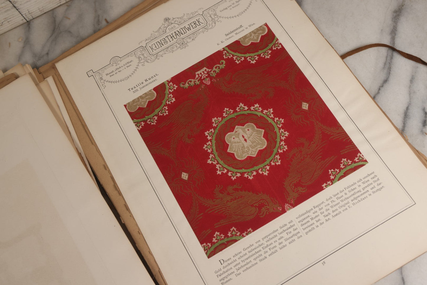 Lot 169 - Antique German Decorative Arts Portfolio "Das Kunsthandwerk" Collection Of Engraved And Chromolithographed Plates Published By W. Spemann, Stuttgart, 1874