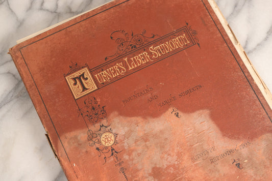 Lot 171 - "Turner's Liber Studiorum" Antique Folio Of Autotype Reproductions From Original Etchings, "Mountain And Marine Subjects," Published By The Autotype Printing And Publishing Company, London, 1870