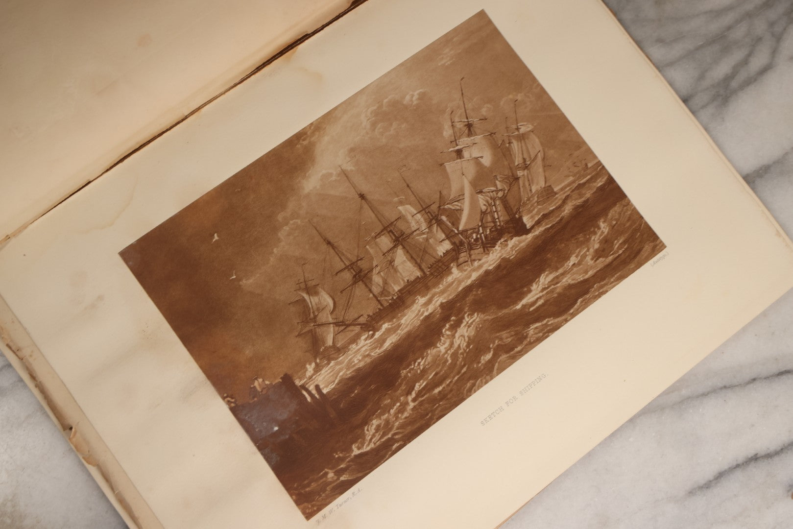 Lot 171 - "Turner's Liber Studiorum" Antique Folio Of Autotype Reproductions From Original Etchings, "Mountain And Marine Subjects," Published By The Autotype Printing And Publishing Company, London, 1870