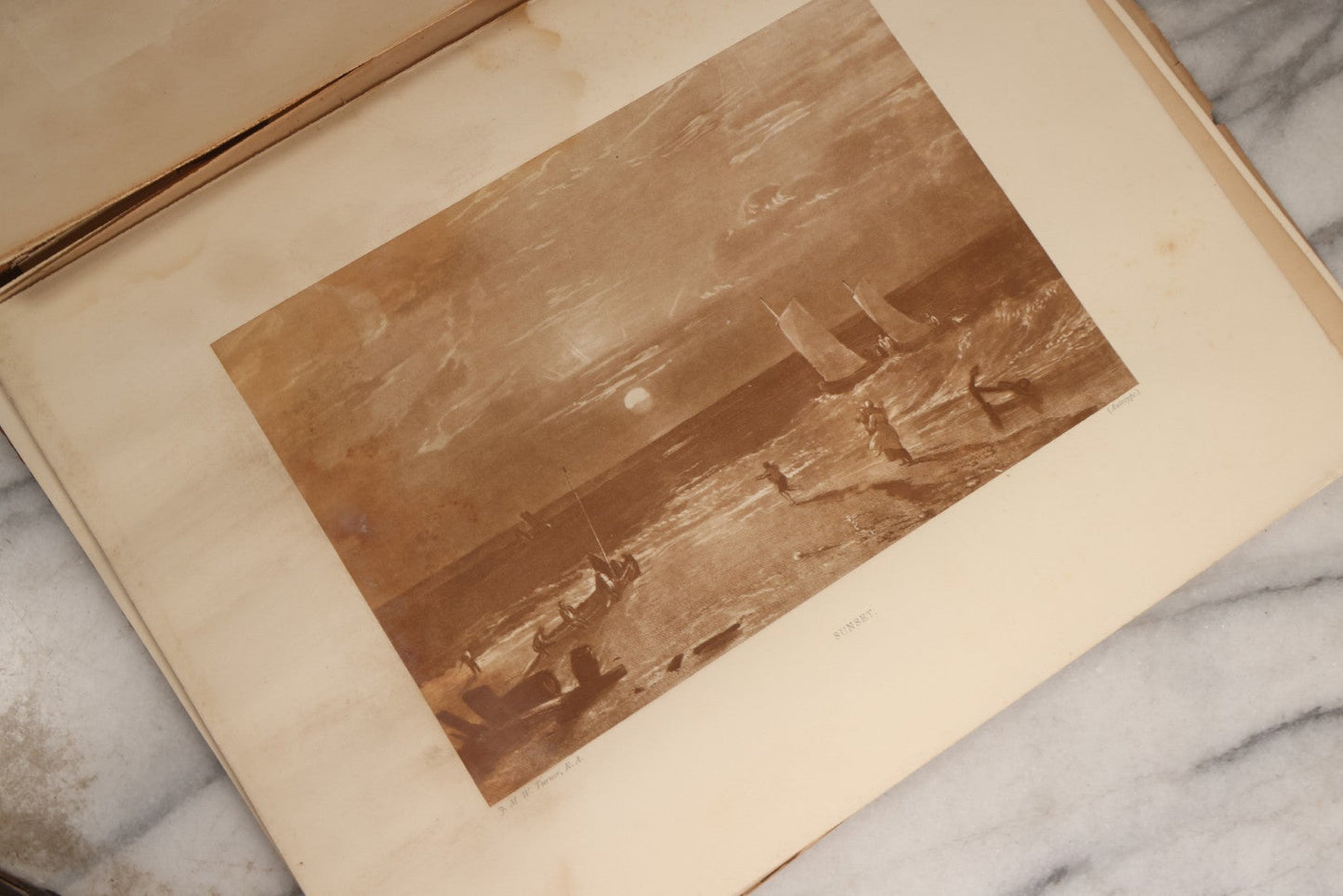 Lot 171 - "Turner's Liber Studiorum" Antique Folio Of Autotype Reproductions From Original Etchings, "Mountain And Marine Subjects," Published By The Autotype Printing And Publishing Company, London, 1870