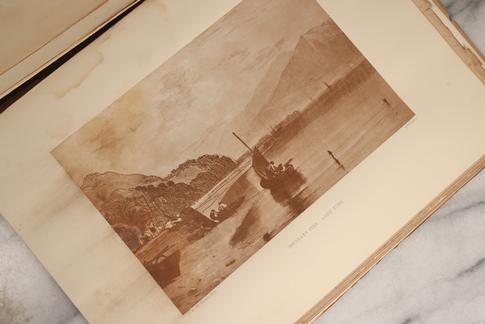 Lot 171 - "Turner's Liber Studiorum" Antique Folio Of Autotype Reproductions From Original Etchings, "Mountain And Marine Subjects," Published By The Autotype Printing And Publishing Company, London, 1870