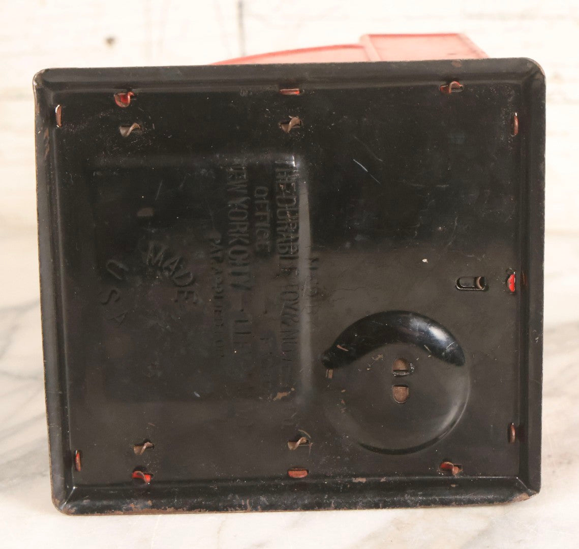 Lot 172 - Antique Uncle Sam's Cash Store Register Tin Lithograph Toy Cash Register By The Durable Toy & Novelty Co., New York City And Cleveland, Ohio, 4-3/4" H