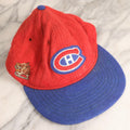 Lot 173 - Vintage Montreal Canadiens N.H.L. Wool Felt Hat With Embroidered Ice Skate Graphic, Blue Bill With Red Body, Made In U.S.A..
