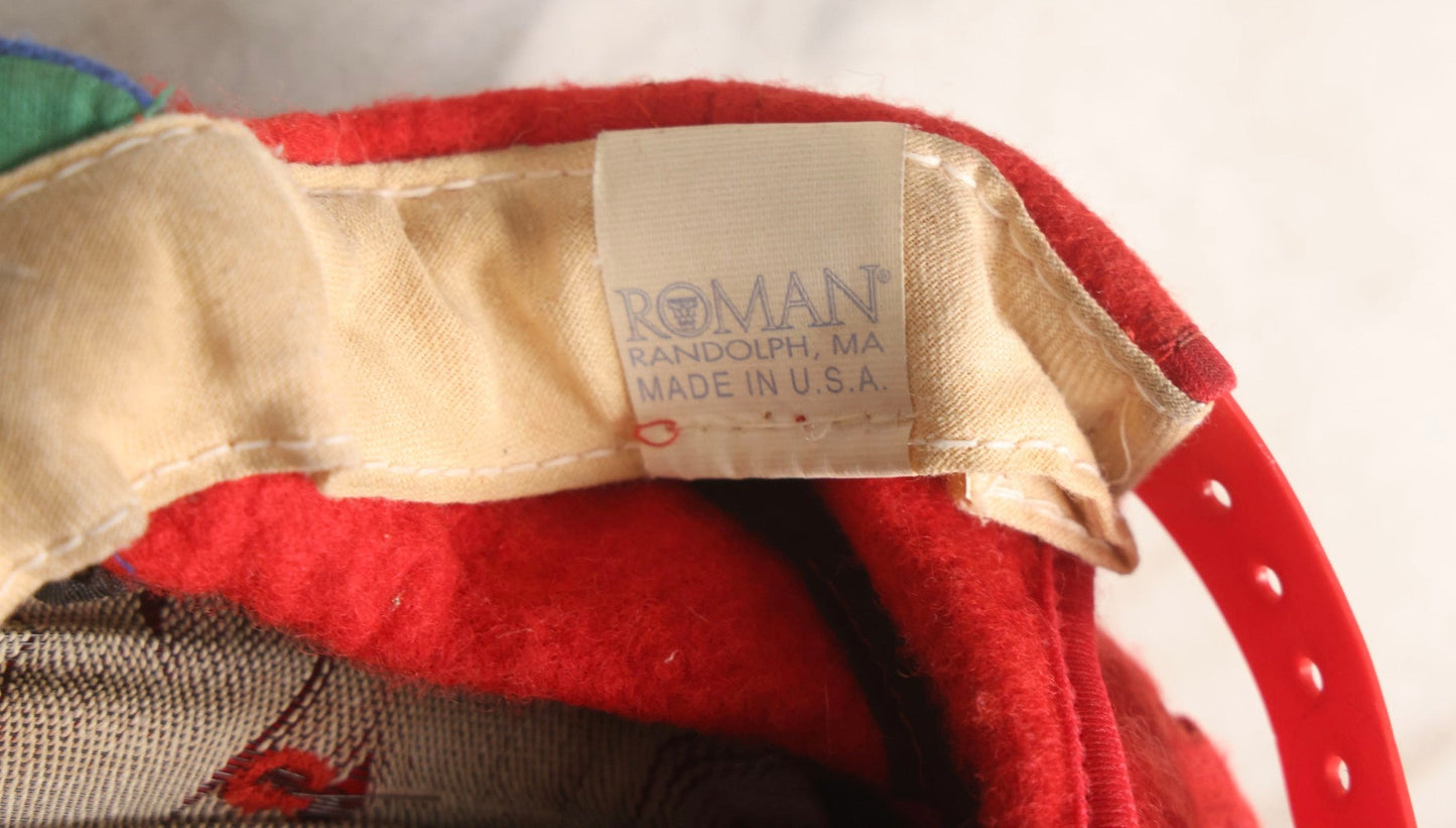 Lot 173 - Vintage Montreal Canadiens N.H.L. Wool Felt Hat With Embroidered Ice Skate Graphic, Blue Bill With Red Body, Made In U.S.A..